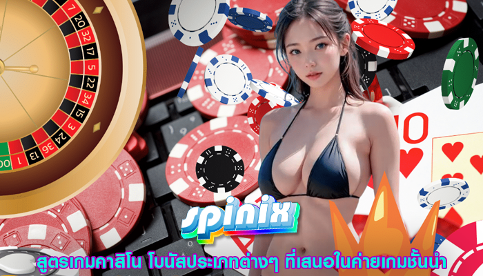 สูตรเกมคาสิโน โบนัสประเภทต่างๆ ที่เสนอในค่ายเกมชั้นนำ