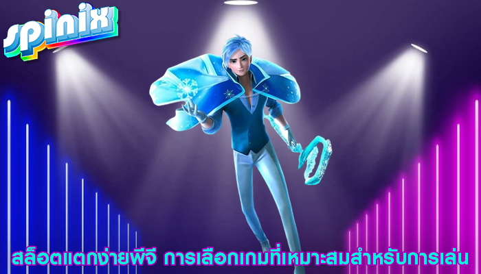 สล็อตแตกง่ายพีจี การเลือกเกมที่เหมาะสมสำหรับการเล่น